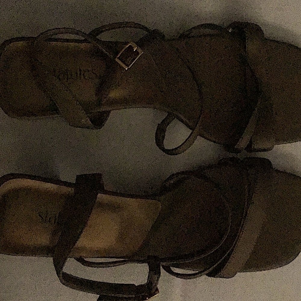 Bronze dressy sandals